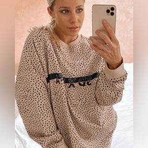Sarah’s Day x White Fox Boutique Activewear Speckle Oversized Sweatshirt - XS